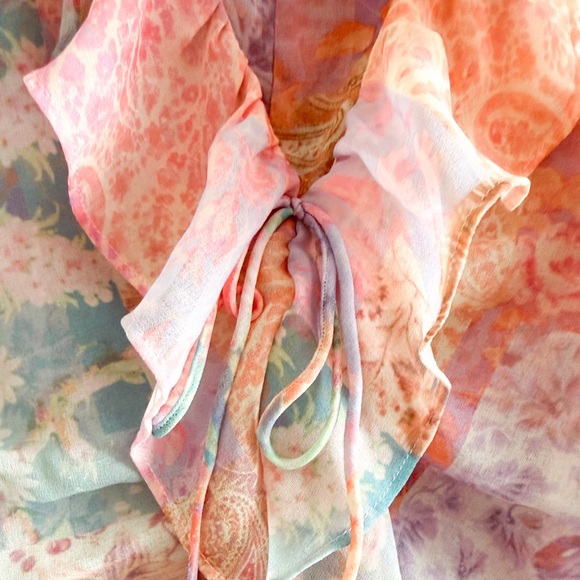 For Love And Lemons Gradiant Ruffle Dress - Picture 6 of 14